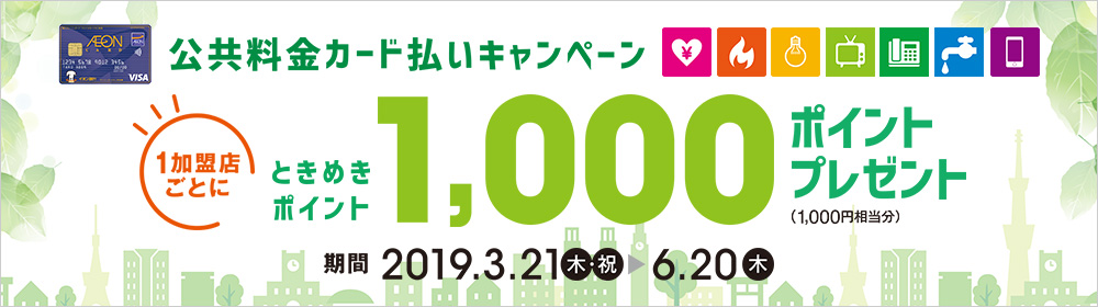 公共料金カード払いでときめきポイントプレゼント 2019 3 21 6 20 ちょっと気になったことなど
